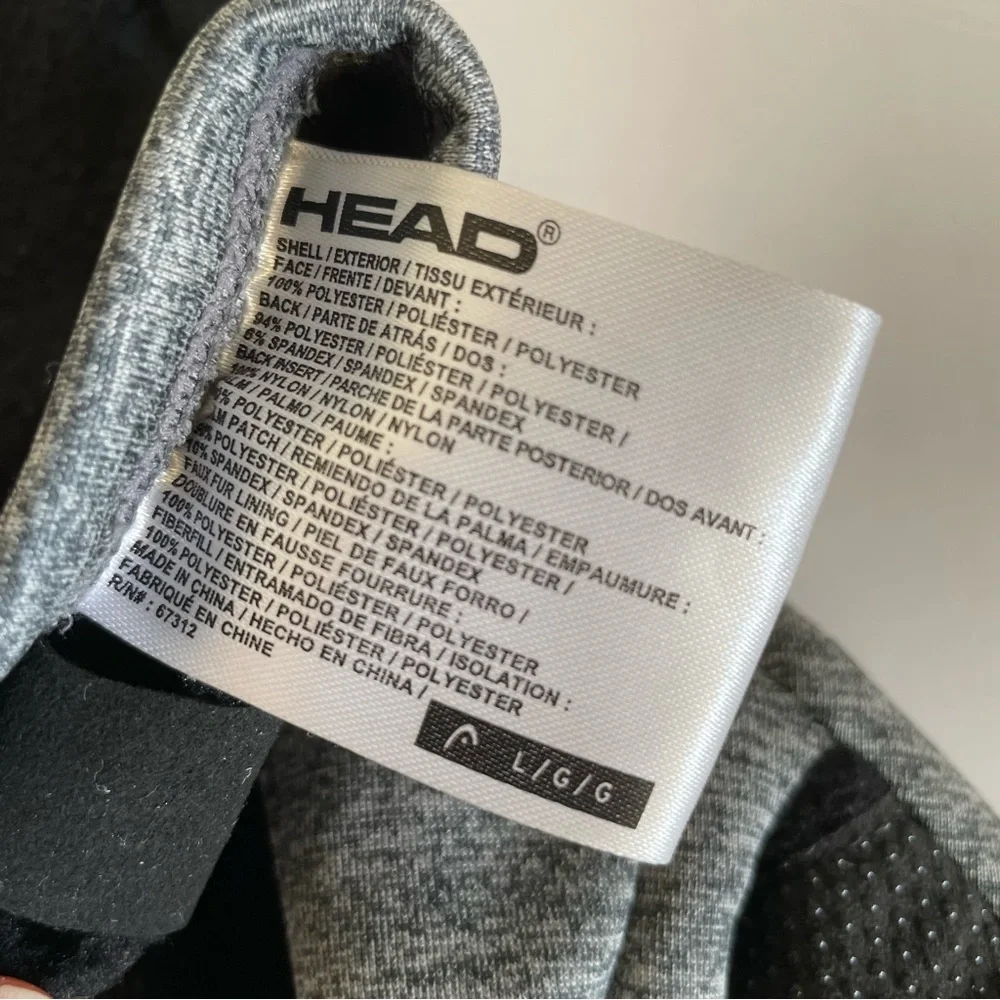 Head Gray Gloves Size L